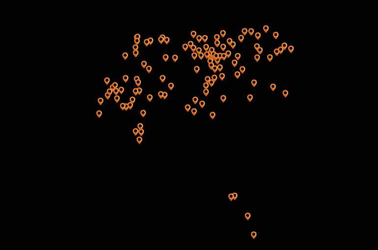 Schweizer Karte mit Gewinnern